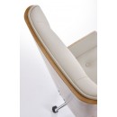 Кресло компьютерное HALMAR WEBSTER бежевый/орех